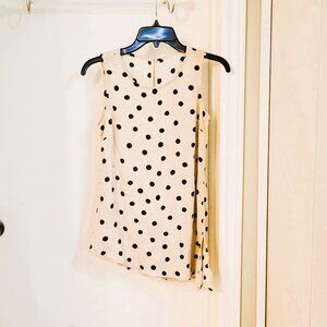 Stylish Sleeve less polka dot Blouse